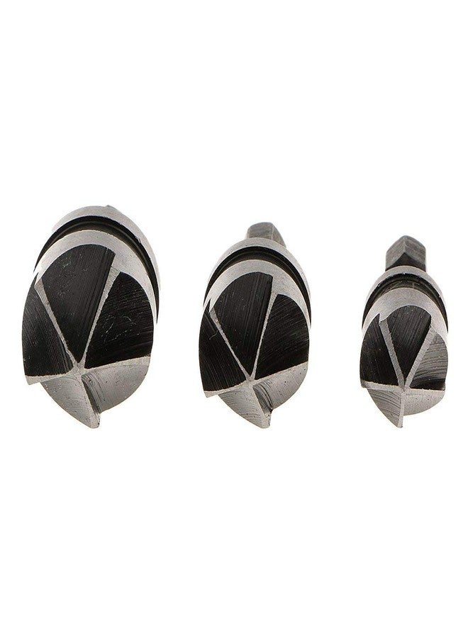 KP2® 3 Pieces Countersink Drill Bit Set, 1/4 Inch Hex Shank 5 Flute 90 Degree Woodworking Chamfer Drilling Tools Countersink Bits, ø12mm / 16mm / 19mm - Image 5